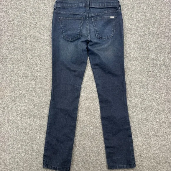 Jennifer Lopez Womens Straight Leg Low Rise Dark Wash Blue Denim Jeans Size 0 - Picture 5 of 7